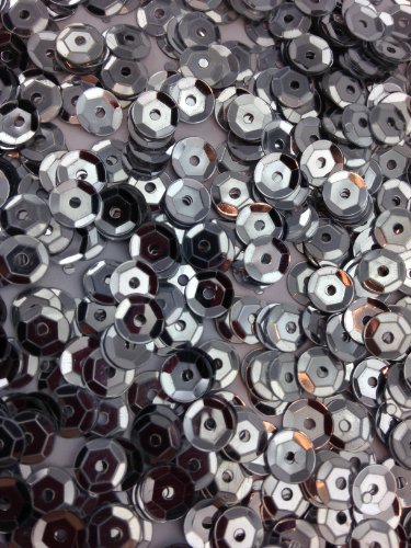 1400 paillettes, diametro: 6 mm argento
