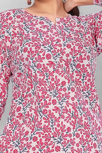Image of Women's Pure Cotton Top and Pyjama Set