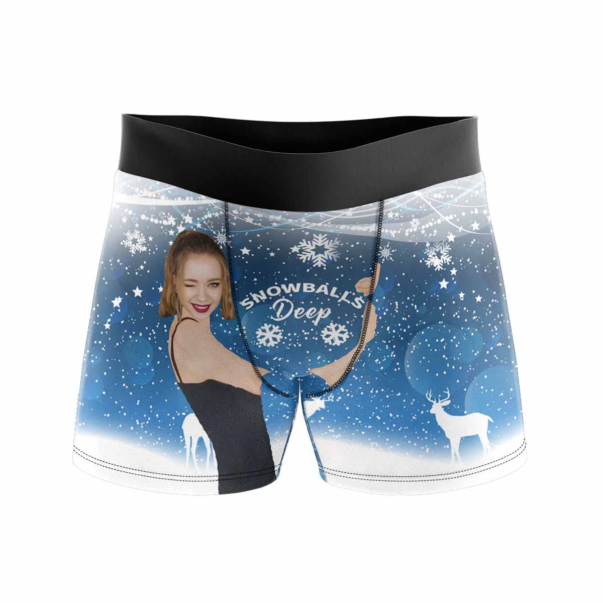 ArtsaddCustom multi face Boxer Brief Personalized Novelty Panties Underwear Funny Gag for husband