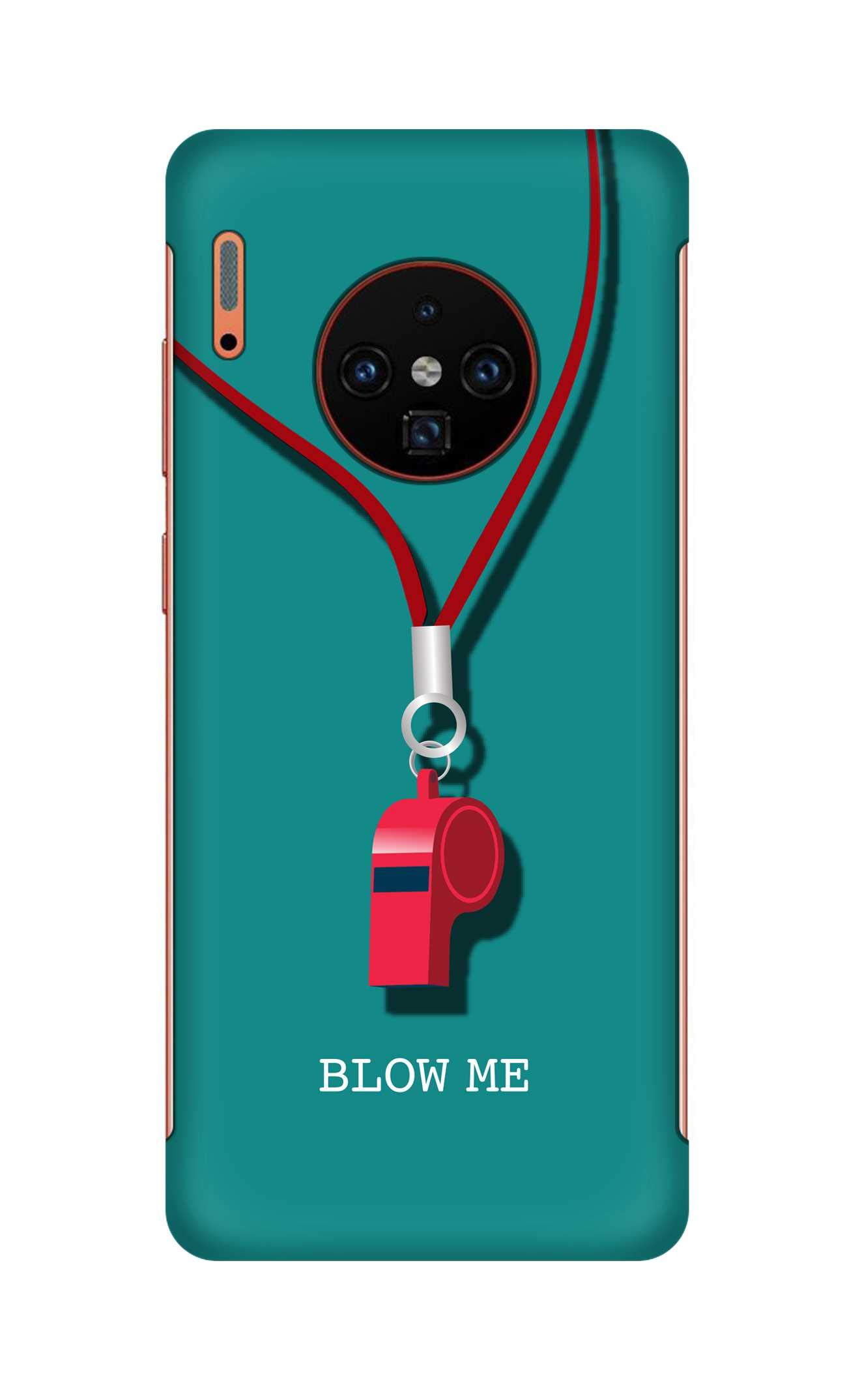 Stylizedd Case Compatible with Huawei Mate 30 Pro Case Slim Snap Basic Series Customized Mobile Cover Hard PC Shield Matte Finish Print [Designed for Huawei Mate 30 Pro] - Blow Me