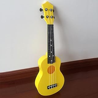 KEPOHK Colorido 21 pulgadas 4 cuerdas Hawaii Guitarra portátil para niños Regalo Mini Instrumentos 21 pulgadas Amarillo