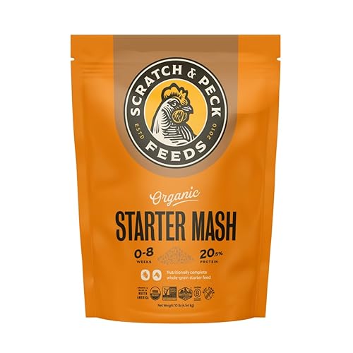 Scratch and Peck Whole Grain Starter Mash for Baby Chicks
