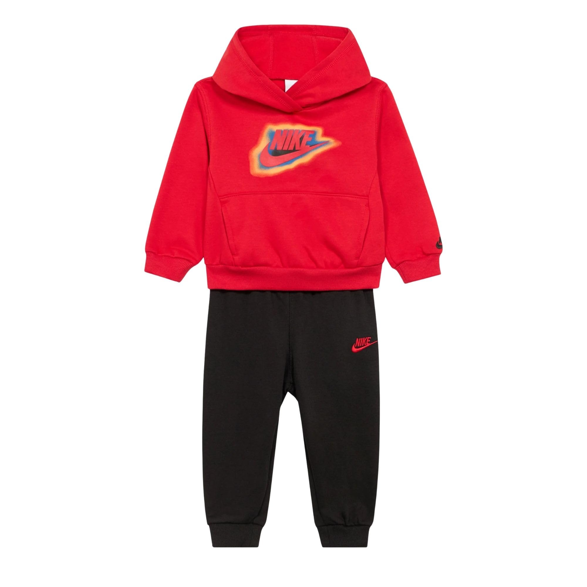 NIKE Chándal de niño con capucha Embroidery Feature rojo