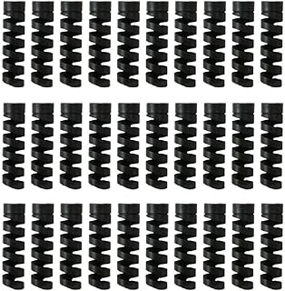 充電プロテクター スパイラル充電ケーブルプロテクター 30個 充電ケーブル保護 柔軟なシリコンケーブルセーバー ラインパイプ保護