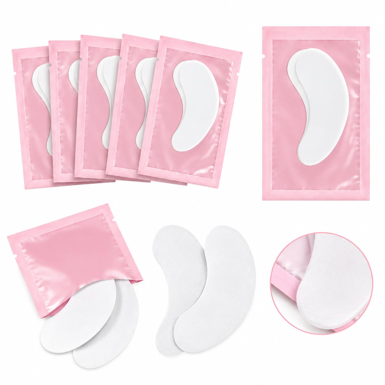 under eye gel patches for women & men, hydrogel under eye patches, cooling & refreshing eye mask, soft under eye skincare patches, 5 pairs