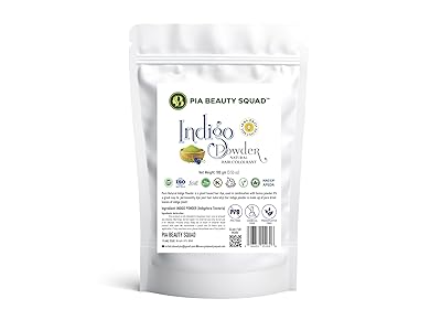 Pure Indigo Powder Hair & Beard Dye Color |1 Pack = 100 Grams | 100% Natural Hair Dye | Color Hair to Black Naturally | No Preservatives | No PPD