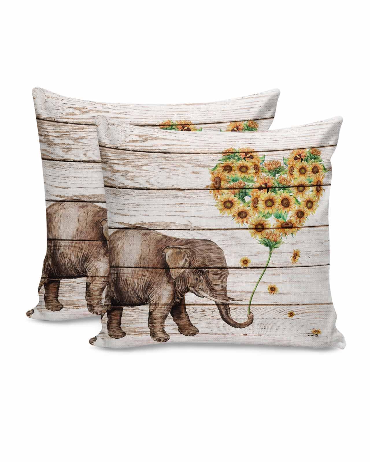 Funda Cojin Animal 65x65 Cm Fundas Cojines Elefante Cojines