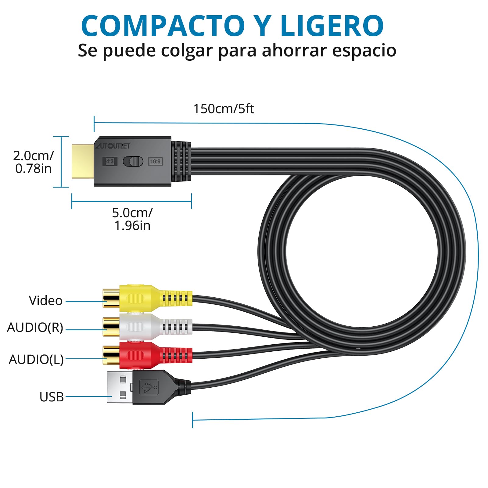 Adaptador Rca Rca A Usb Steren Rca Audio Convertidor Ã³ptico A Rca