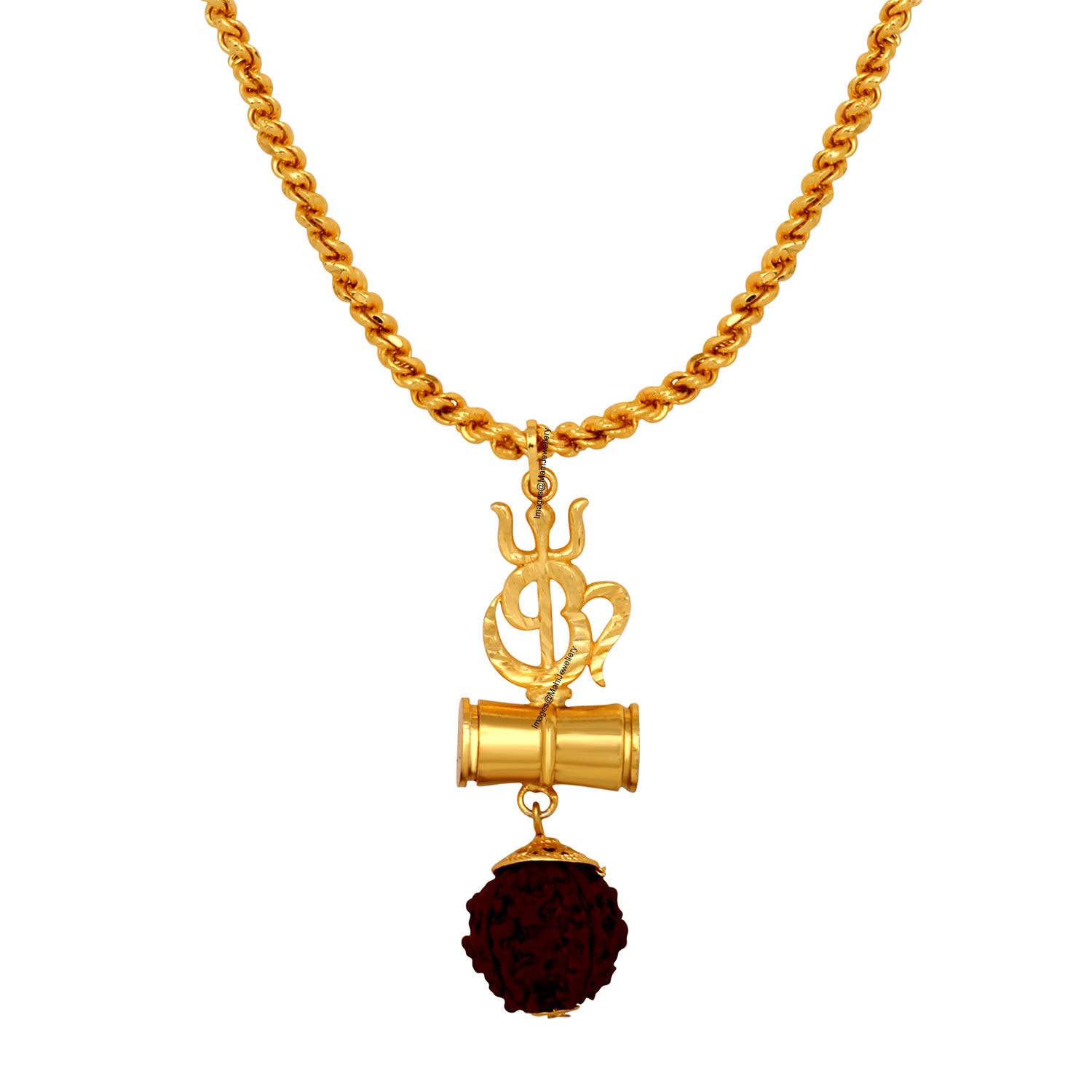 OM Trishul and Shiva Damru Religious Pendant for Men and Women (PAPS1101706PR)-image-41