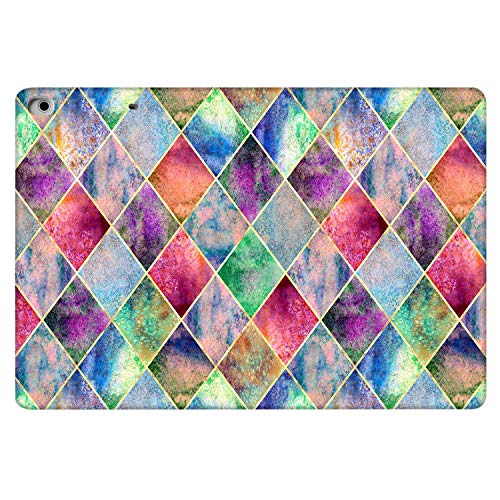 Image of DuraSafe Cases for iPad Air 5th 4th 6th 11th [ Air 11 /6 2024 /5 2022 /4 2020 ] A2588 A2316 MYFQ2HN /A MYFN2HN /A MYFQ2HN /A UltraSlim Printed Smart PU Leather Flip Folio Book Cover - Diamond Grid