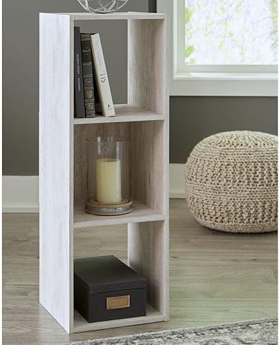 Miniatura 5 de Signature Design by Ashley Paxberry Coastal - Organizador de almacenamiento o librero moderno de 6 cubos, color blanqueado, diseño costero