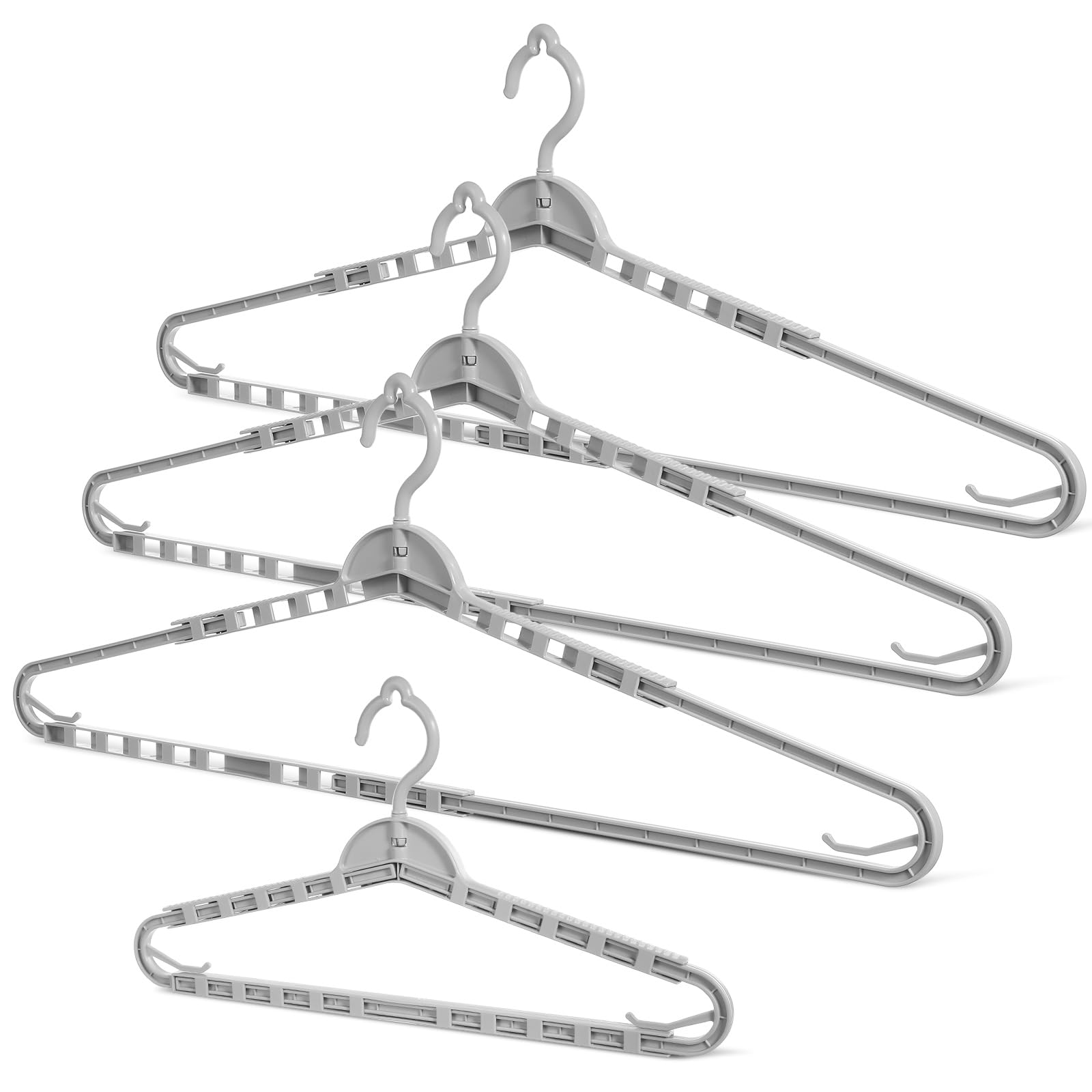 ABOOFAN Ausziehbare Kleiderbügel mit Robuster Struktur 4 Stück aus PP Elegantes und Einfaches Design Multifunktional für Handtücher und Bettlaken im Haushalt