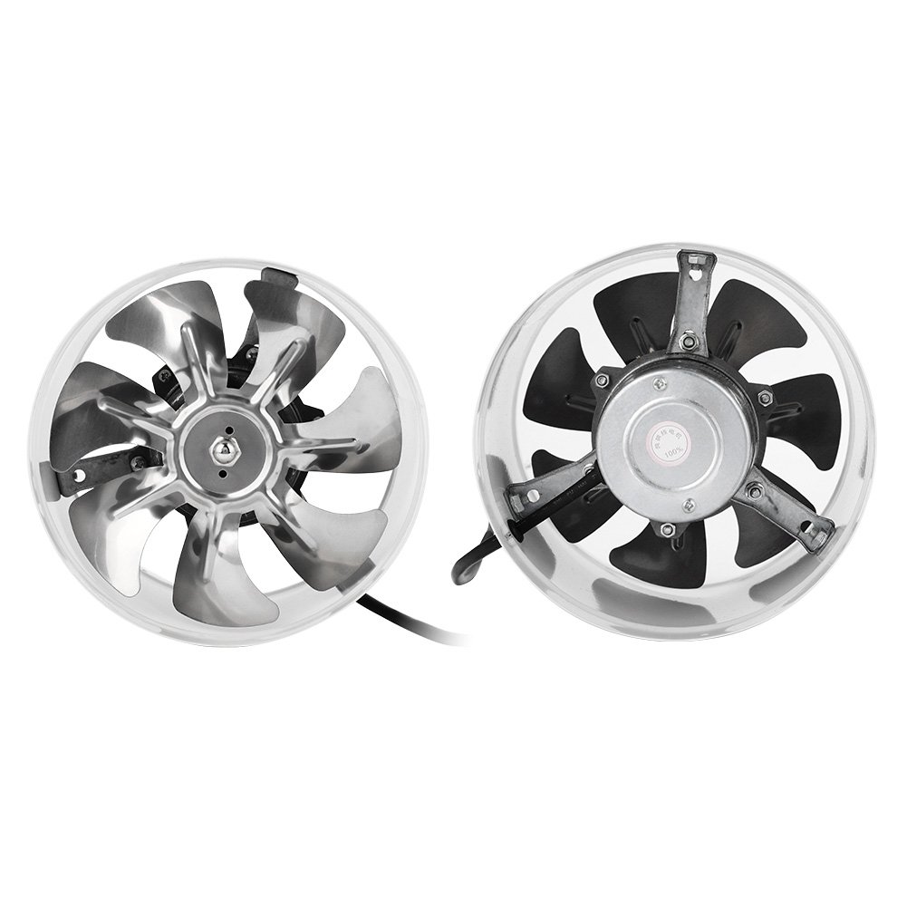 7” 50W 220V Montaggio a Parete Ventilatori di Scarico Ventola di Aerazione Ventola Ventilazione Interna Dispositivo Scarico Soffiante Silenzioso per Casa Bagno Cucina Box Auto Condotto Dell'aria