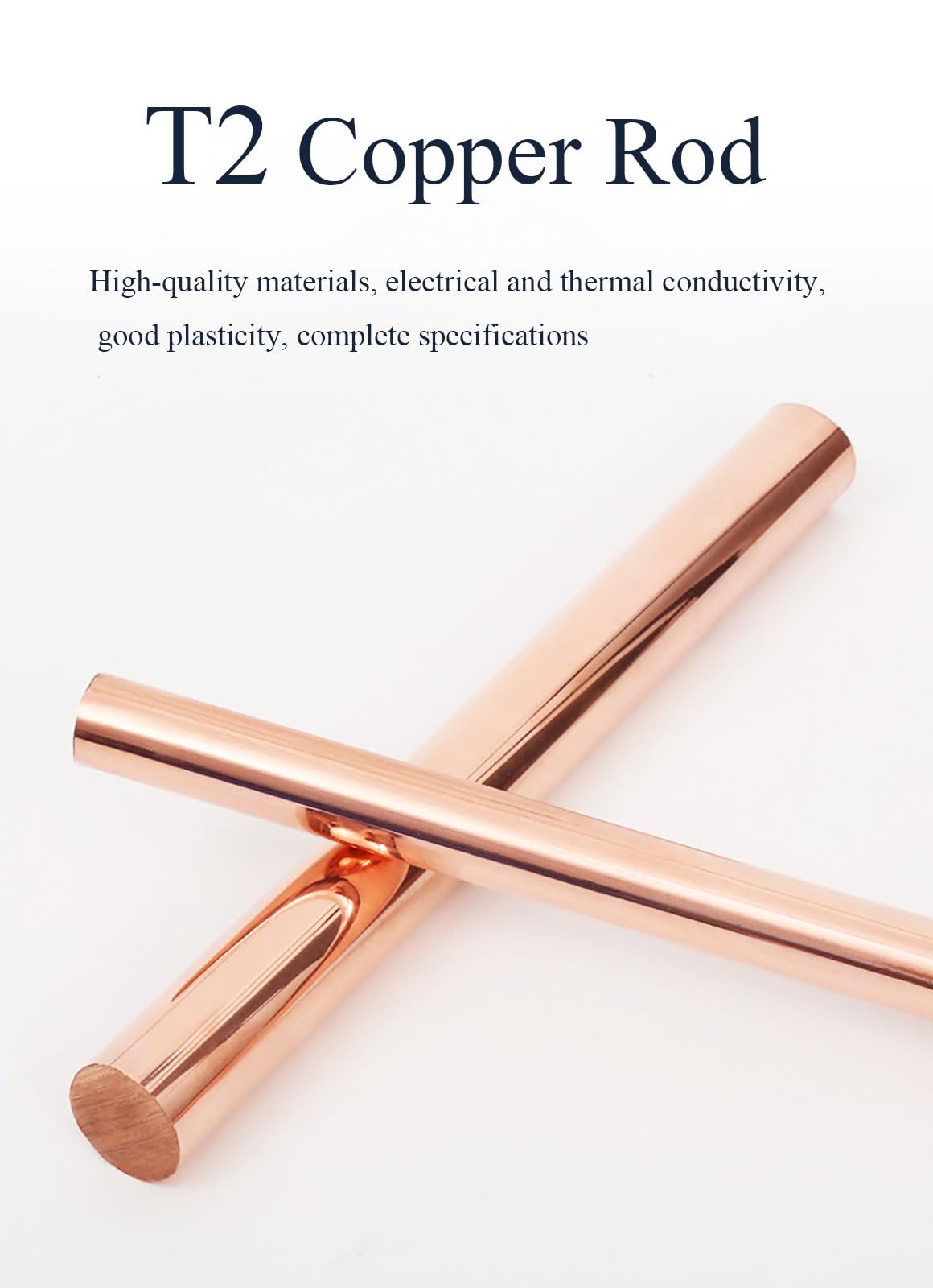 COYOUCO Pure Copper Round Rod 32Mm Dia, 150/200/250Mm Length Bare Copper Metal Rod for Metal Craft Hobbies, Electrical And Industry,32 * 250mm