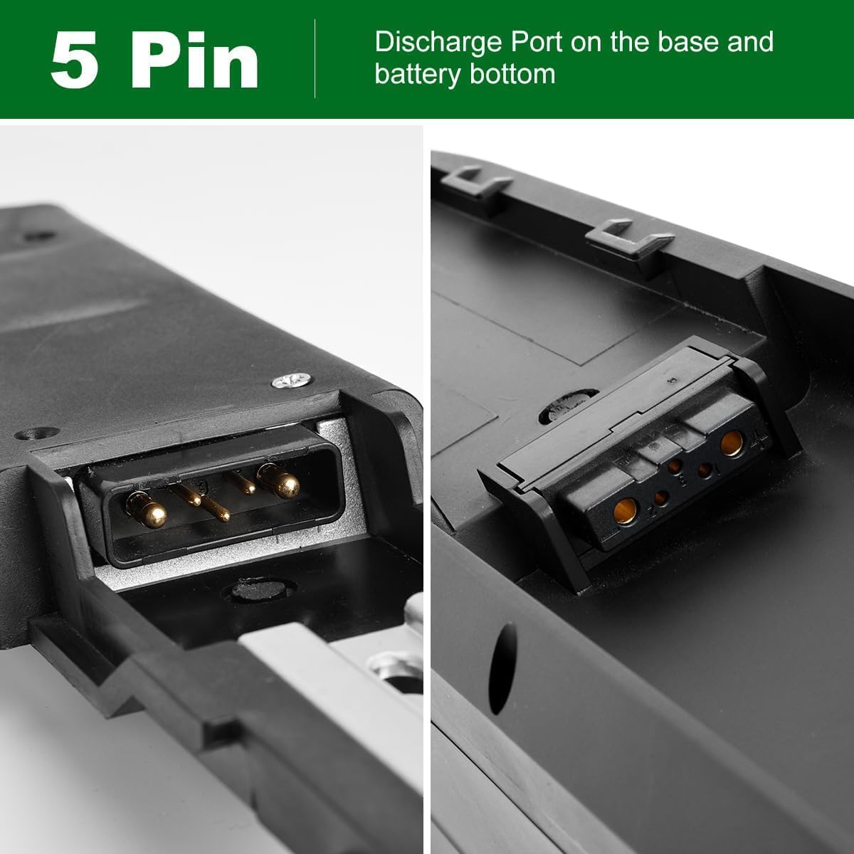 Batteria Ebike, 36V 48V 25Ah 25Ah 13Ah Batteria Litio Hailong Bici Elettrica con Caricabatterie/Piastra Base 4Pin o 5Pin / Cella Grado A (36V 25Ah 5-Pin,+USB)