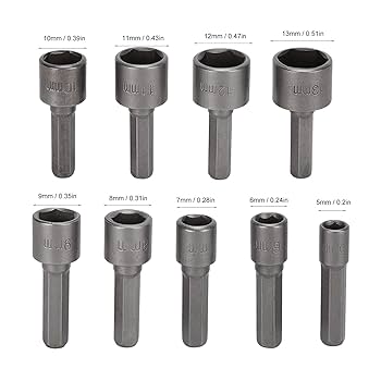 クロームバナジュウム鋼　六角ソケット・ビットドライバーセット クロームバナジュウム鋼 六角ソケット・ビットドライバーセット