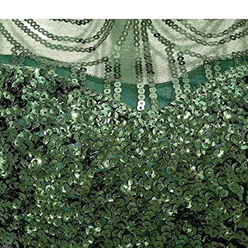 Formal Dress For Women Vintage Sexy Sleeveless Dress 1920S Sequin Dress Beaded Tassels Party Night Flapper Gown Dress (Pink, S) #TOP4