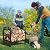 IKER Firewood Rack for Indoor, Firewood Racks Holder with Canvas Log Carrier, Outdoor Wood Racks for Firewood, 17.3” Heavy Duty Steel Fire Wood Storage Log Holder for Fireplace Patio Deck, Black