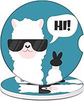 Vista 12 de Posavasos para Portavasos de Automóvil - Posavasos de Cerámica Absorbente de Conejo Fresa con Leche, Paquete de 2, Posavasos para Portavasos