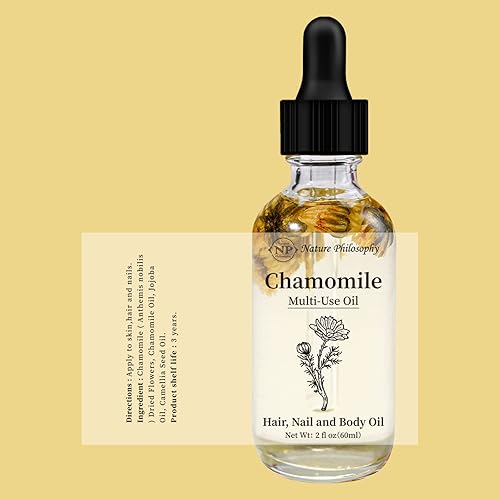 Miniatura 7 de Aceite multiusos de manzanilla para cara, cuerpo y cabello, aceite esencial orgánico fragante vegetal para piel seca, cuero cabelludo y uñas, 2