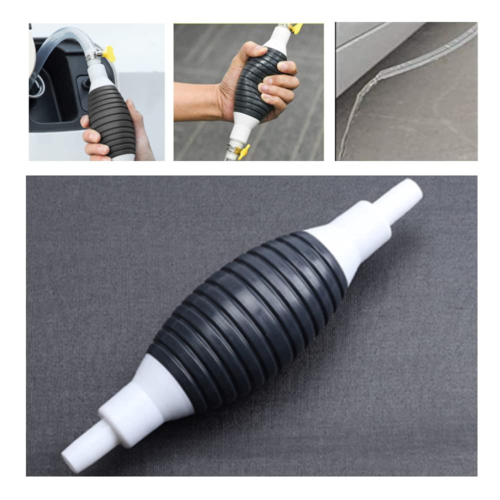 Pompa Manuale Per Trasferimento Liquidi - 2 Pezzi Con Tubo 2m, Per Acqua, Gasolio, Benzina - Foto 6