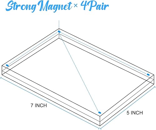 Miniatura 8 de JUOIFIP 1 portarretratos acrílico transparente de doble cara de 11 x 14 pulgadas, marco de fotos magnético, sin marco, para bebé, amigo, familia,