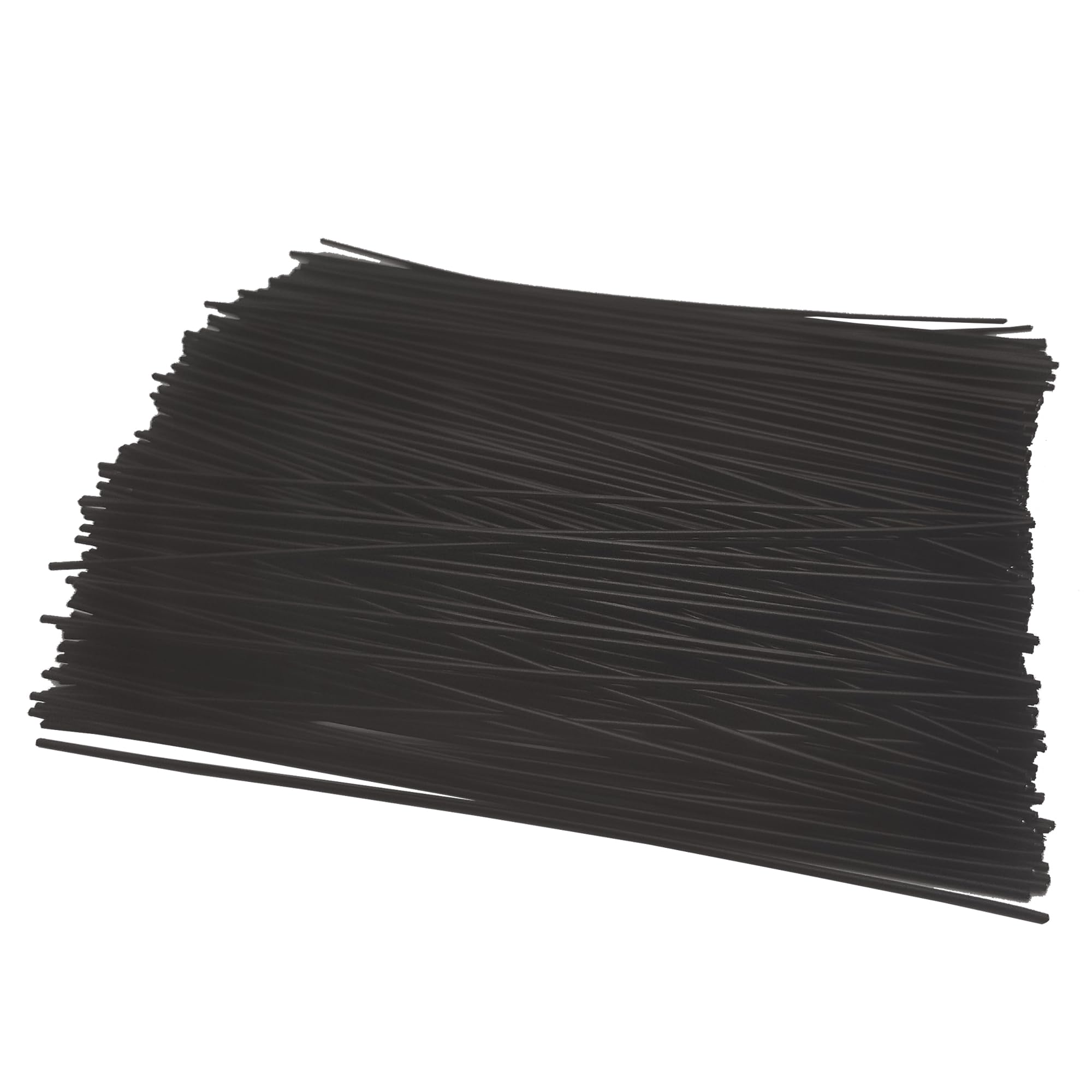 Twist Ties for Garden Plant Bag 6 inches 500 Pcs Candy Coffee Bags Ties (500, Black)