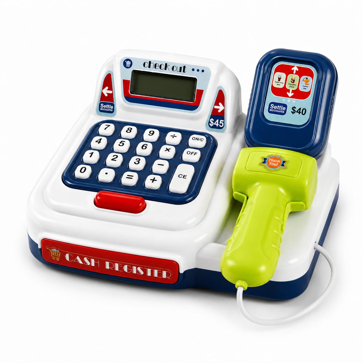 Kids Cash Register Toy with Calculator, Scanner & Card Swipe | Pretend Play Supermarket Checkout Set | Educational Role Play Toy for Boys & Girls Age 3+ Years-picture-16