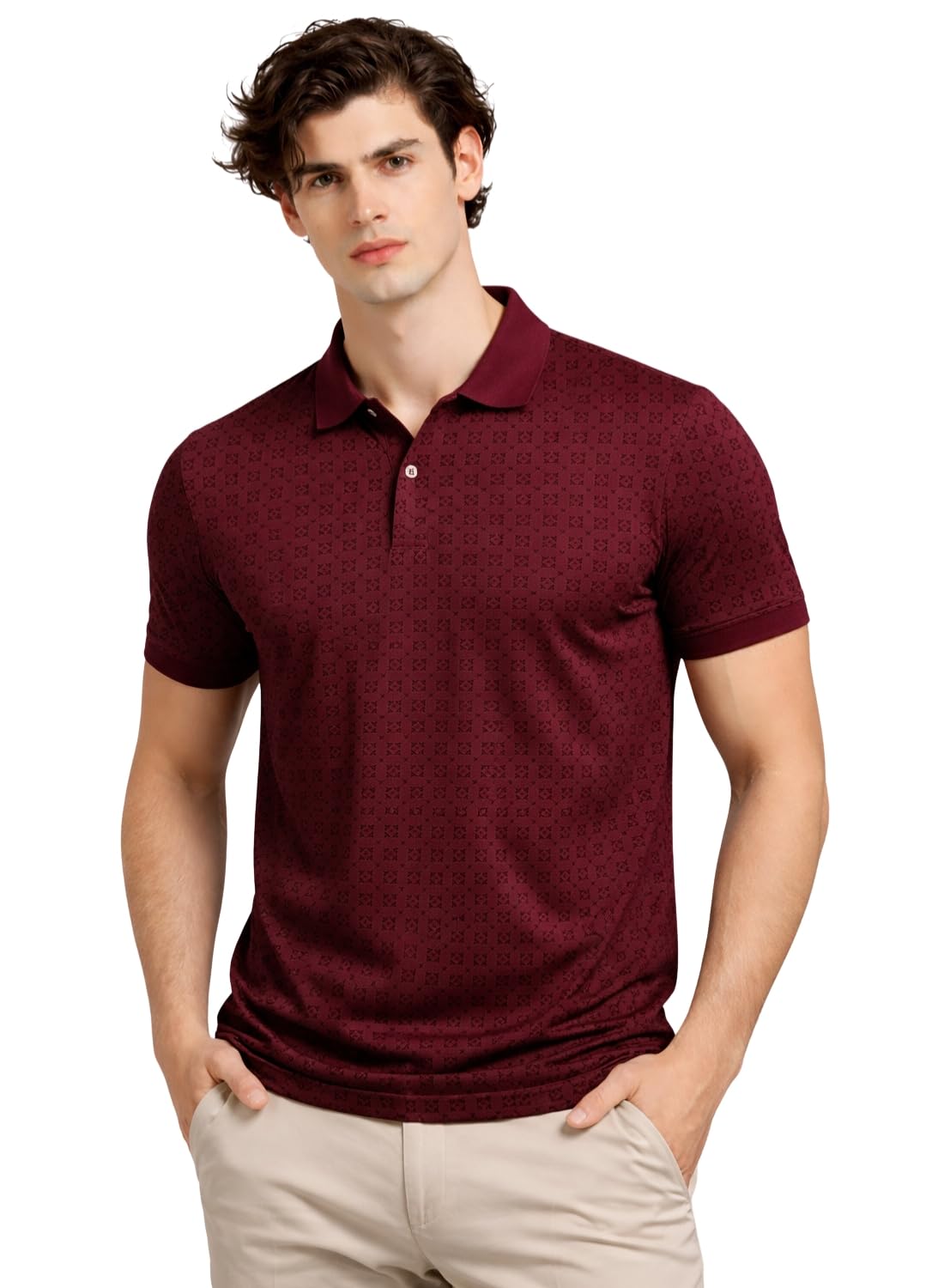 adro Cotton Polo T Shirt for Men | Regular Fit Printed Polo T-Shirt | Short Sleeve Polo Tshirt| Soft Fabric for Summer-picture-16
