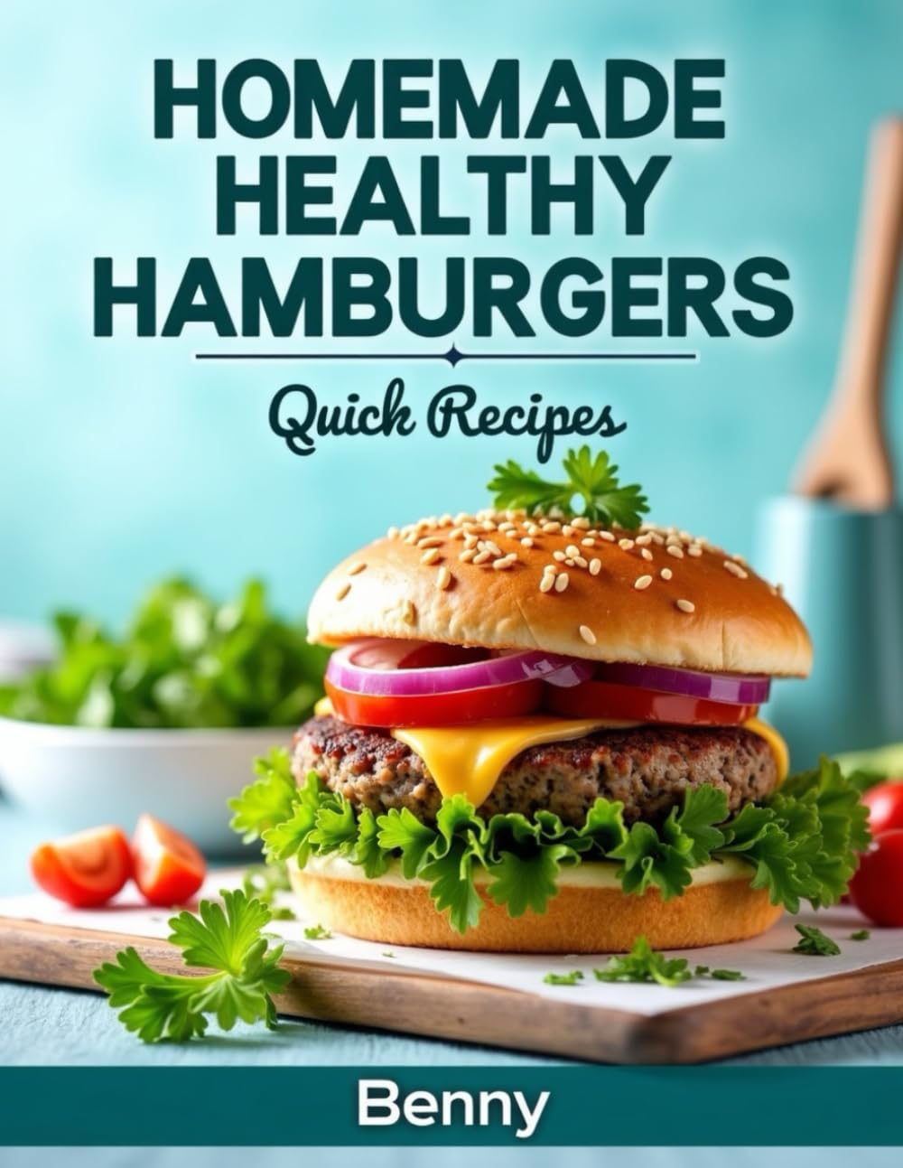 Homemade healthy hamburgers. Quick recipes