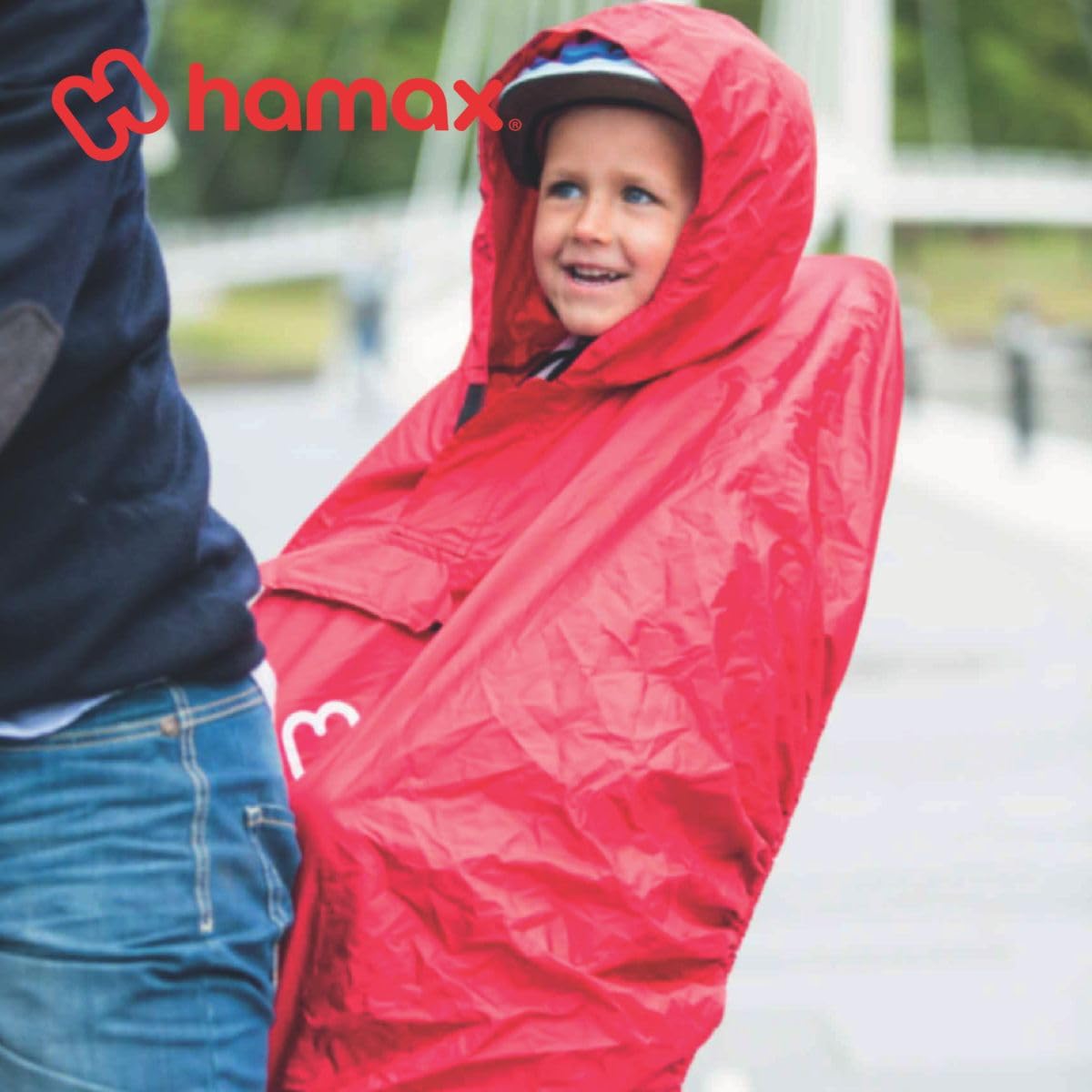 HAMAX Housse de Pluie Réfléchissante Poncho