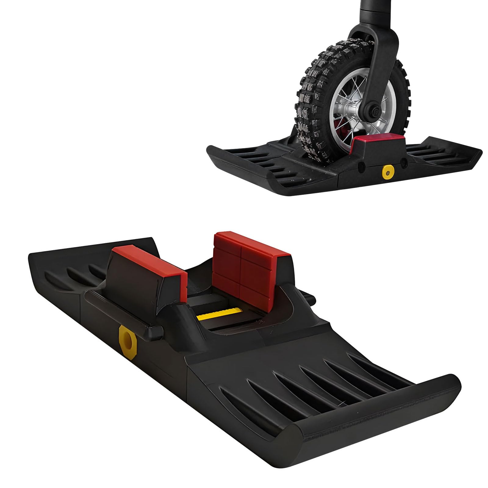 Adattatore per passeggini da 58 mm | Adattatore da sci per sedia a rotelle, 1,4 kg, costruzione leggera, attività invernale sicura, configurazioni, durata