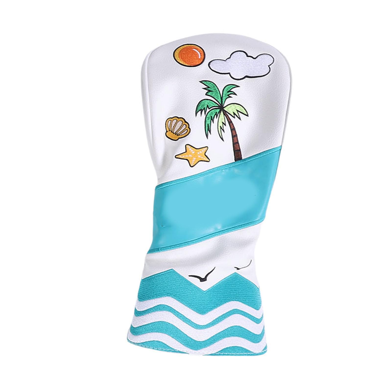 VGEBY Putter-Abdeckung, 4-teiliges Golfschlägerkopfabdeckungs-Set mit Plüschfutter und PU-Leder, schmutzdicht, sonnenfest, für Golf-Putter-Hölzer, Hybriden