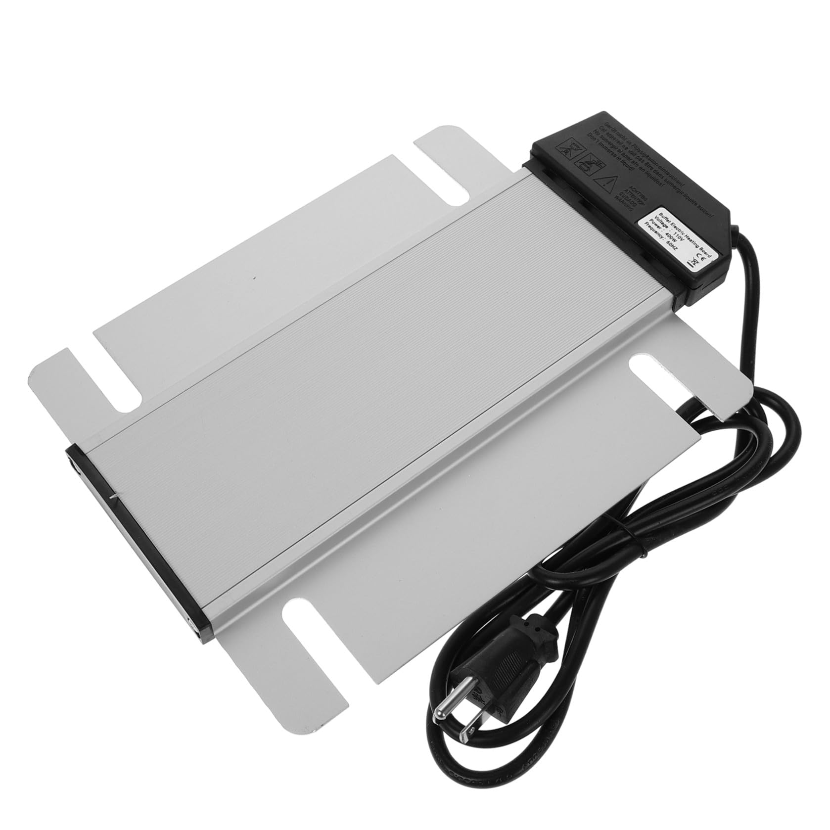 Plaque Chauffante Électrique pour Buffet Argenté Rectangulaire | Chauffe Plat Electrique Buffet, Contrôle de Température et Protection la Surchauffe, pour Restaurants et Événements