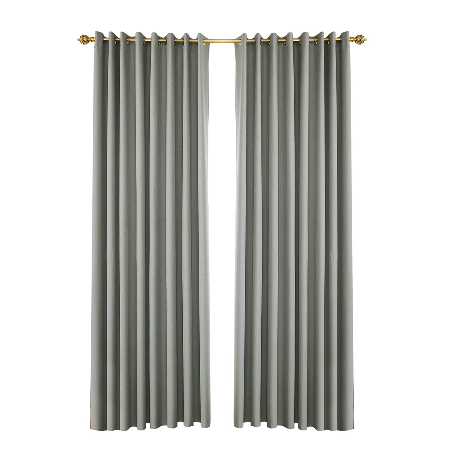 Pergola Outdoor Drapes,Blackout Patio Outdoor Curtains,Waterproof Outside Decor with Rus roof Grommet for Pergola/Porch(2 Panel,52''W*63''L)(Grey52 Wx63 L) -Layfoo-image-33