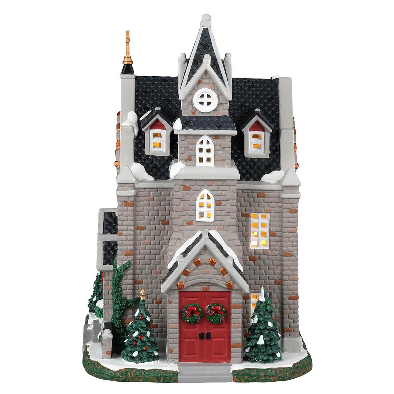 Lemax-35055 Caddington Village Lighted Building: St. Luke's Church, Multicolore, 35055