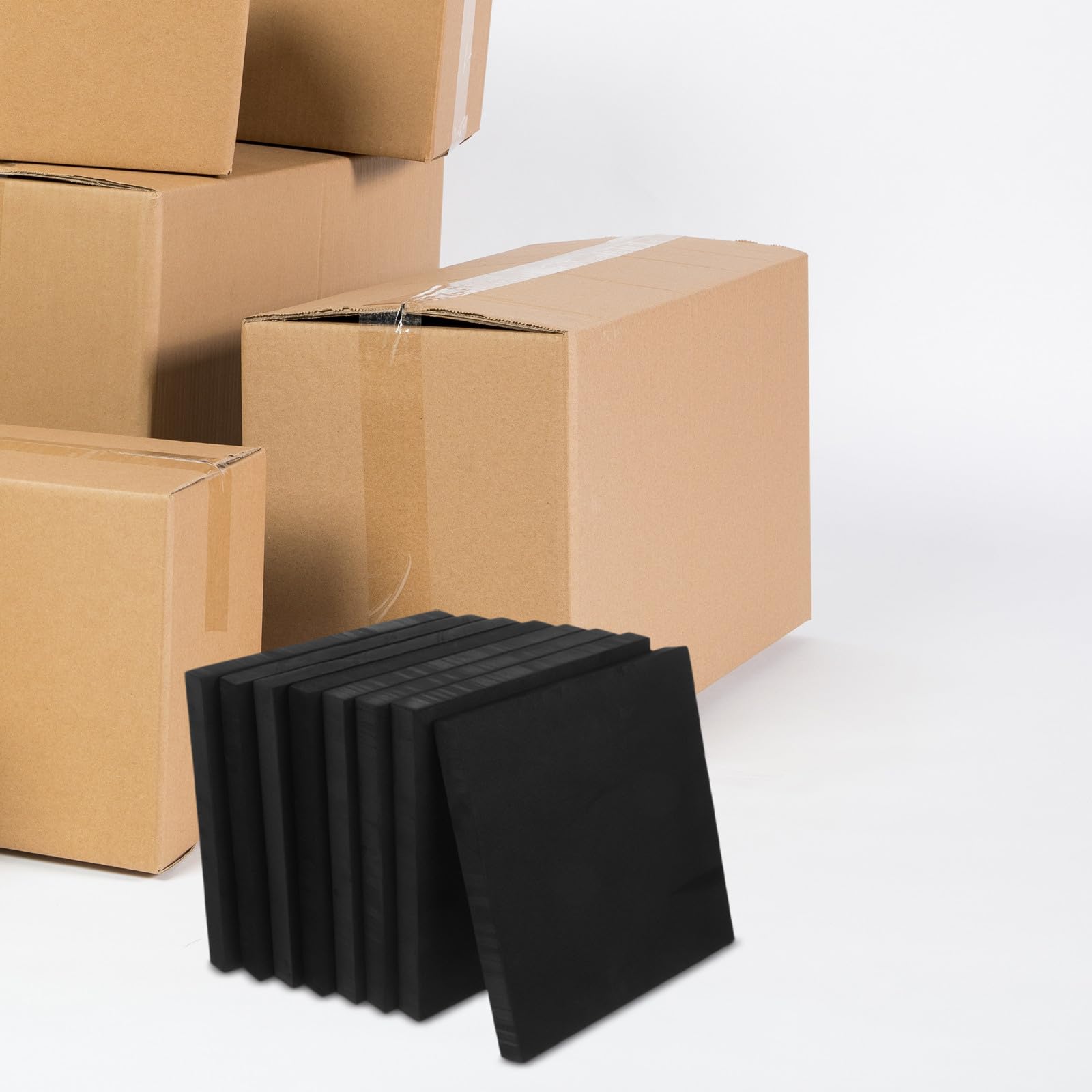 Abaodam Inserts D'emballage en Mousse Haute Densité 8 Pièces 10 X 1 Pouces Coussins Anti-vibrations Découpables pour Protection Colis Loisirs Créatifs et Cartons D'expédition