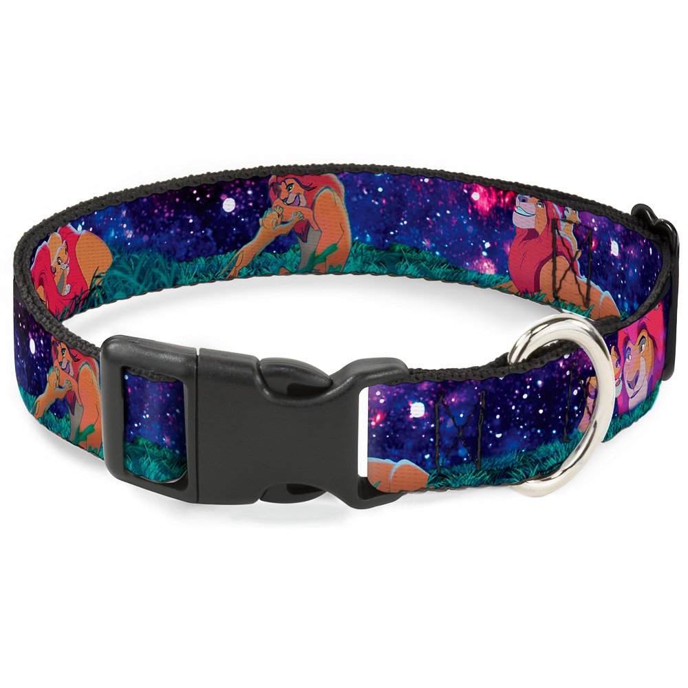 Collar plástico Clip Buckle Down Mufasa y Simba con cierre rápido resistente