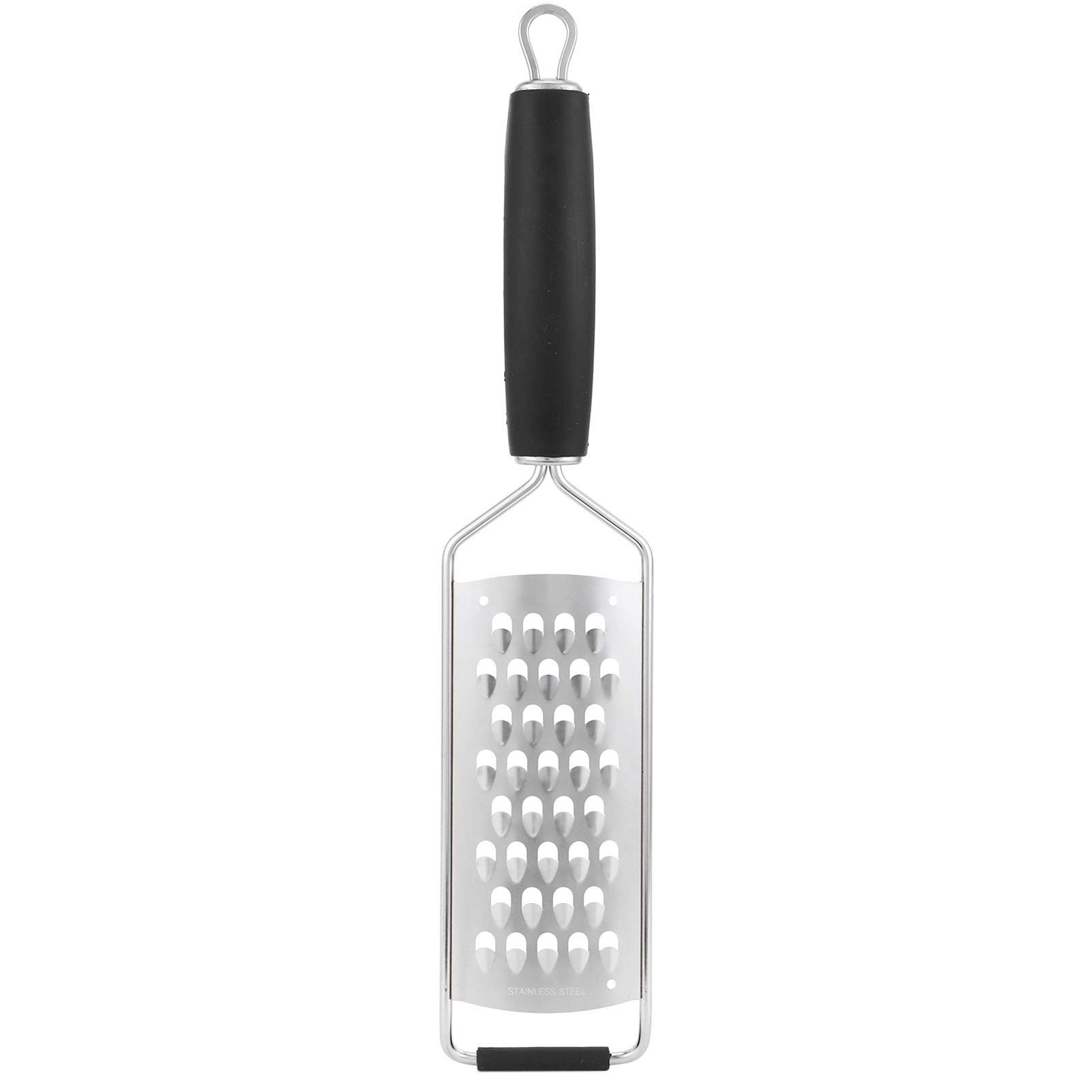 MOUMOUTEN Handheld Grater, Handheld Cheese Grater Manual Vegetables Shredder Kitchen Gadgets Food Shredder with Silicone Thichen Handle (J13398/08 Large rough hole)