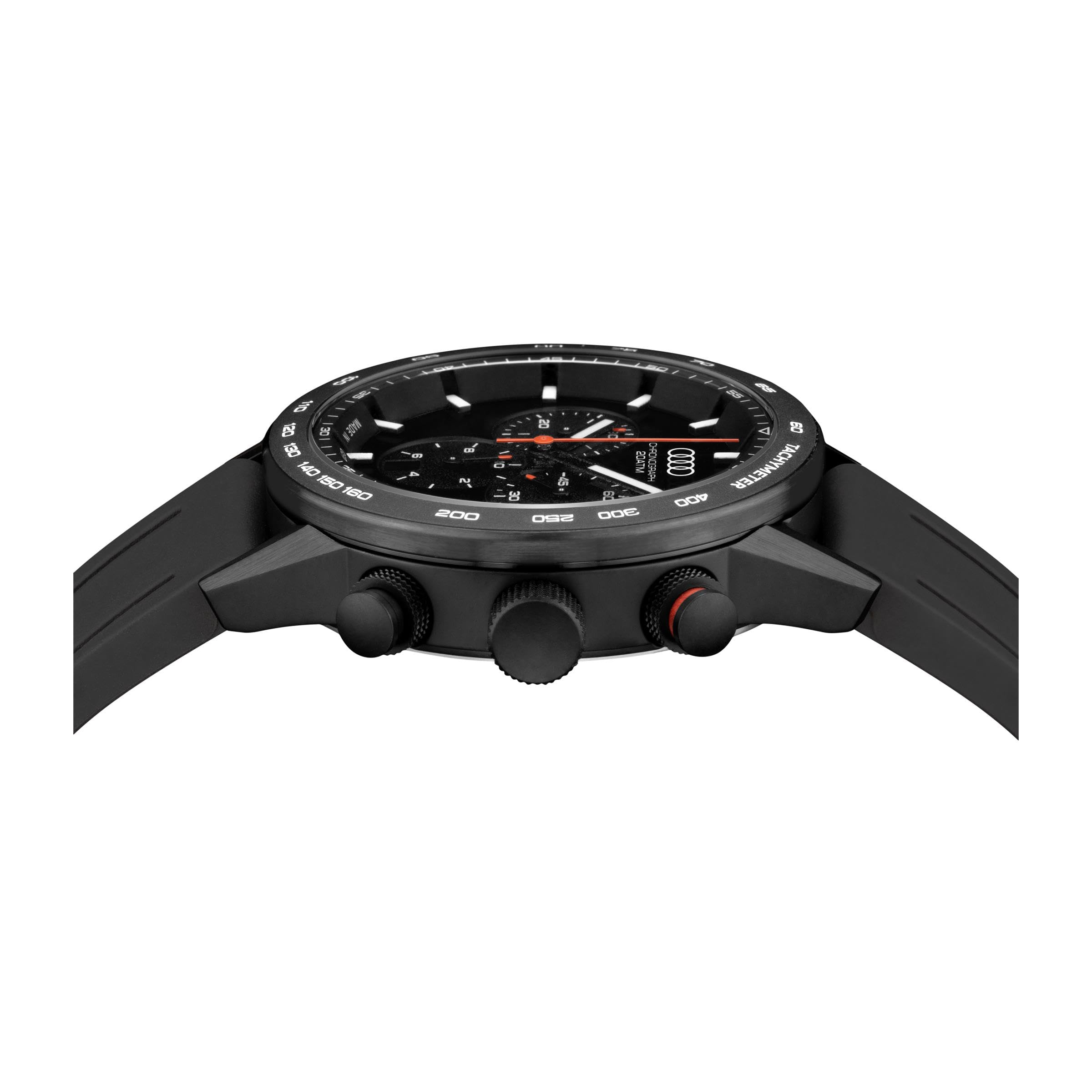 Audi Collection Reloj analógico de Cuarzo para Hombre con Correa de Caucho Natural 3102400400