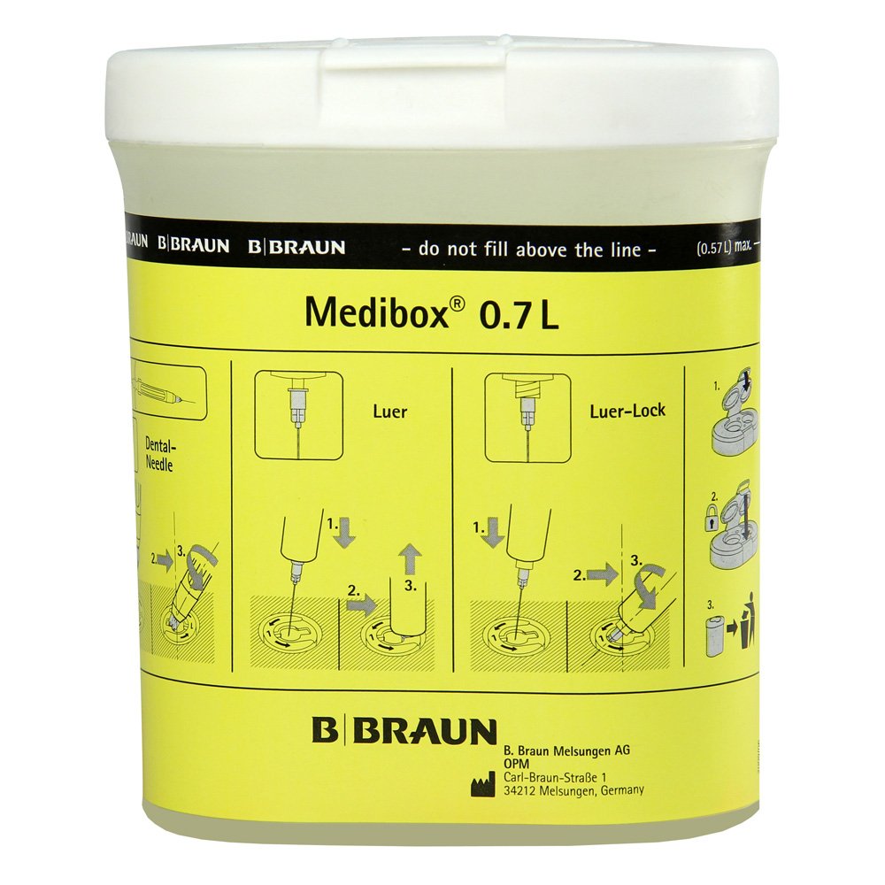 BRAUN Récipient à Déchets Medibox Jaune 0,7 L