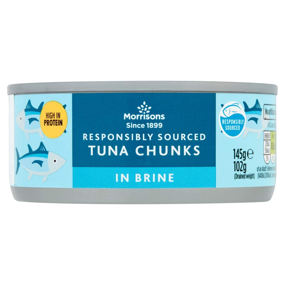 Morrisons Fad Free Tuna Chunks in Brine, 145 g (Frozen)