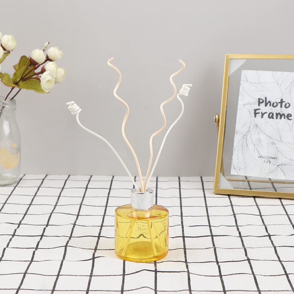 HOSSIAN Set van 100 Reed Diffuser Sticks - Natuurlijke Rotan Hout Vervanging voor Aroma Geur - Glazen Flessen en Refills (10 Zwart