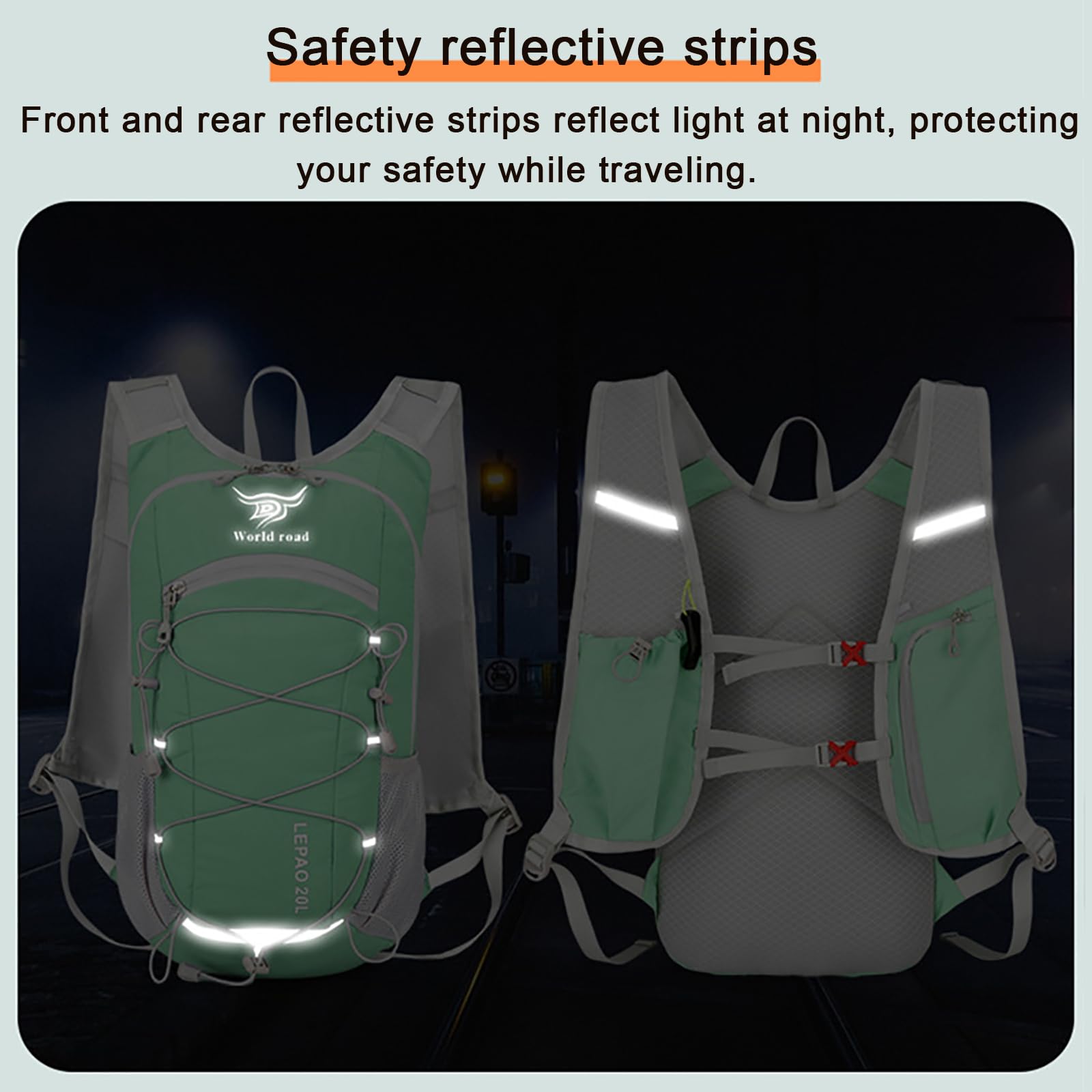 Zaino impermeabile da 30 l, leggero, da escursionismo, da viaggio, per campeggio, trekking, ciclismo, arrampicata, unisex, ideale per avventure all'aria aperta, Blu
