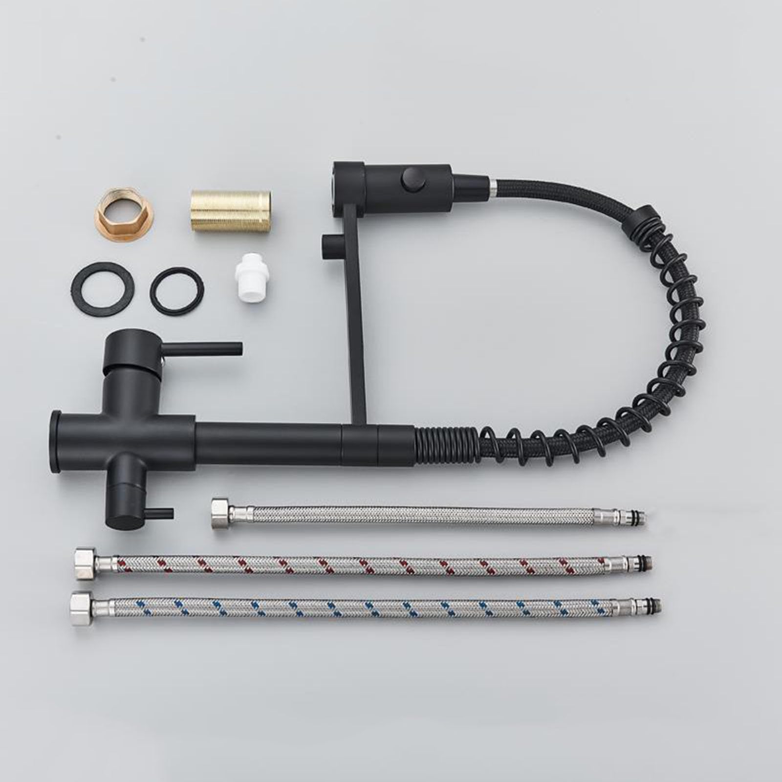 360° Küchenspüle, Mischbatterie, gebürstete Oberfläche, 7,6 cm, Filtrations-Wasserhahn, einfaches Mischen, Küchenarmatur für Zuhause, überlegener Wasserfilter und modernes Design.