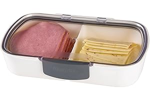 Prepworks Split Deli ProKeeper Air Tight Silicone Sealed Food Storage Container with...