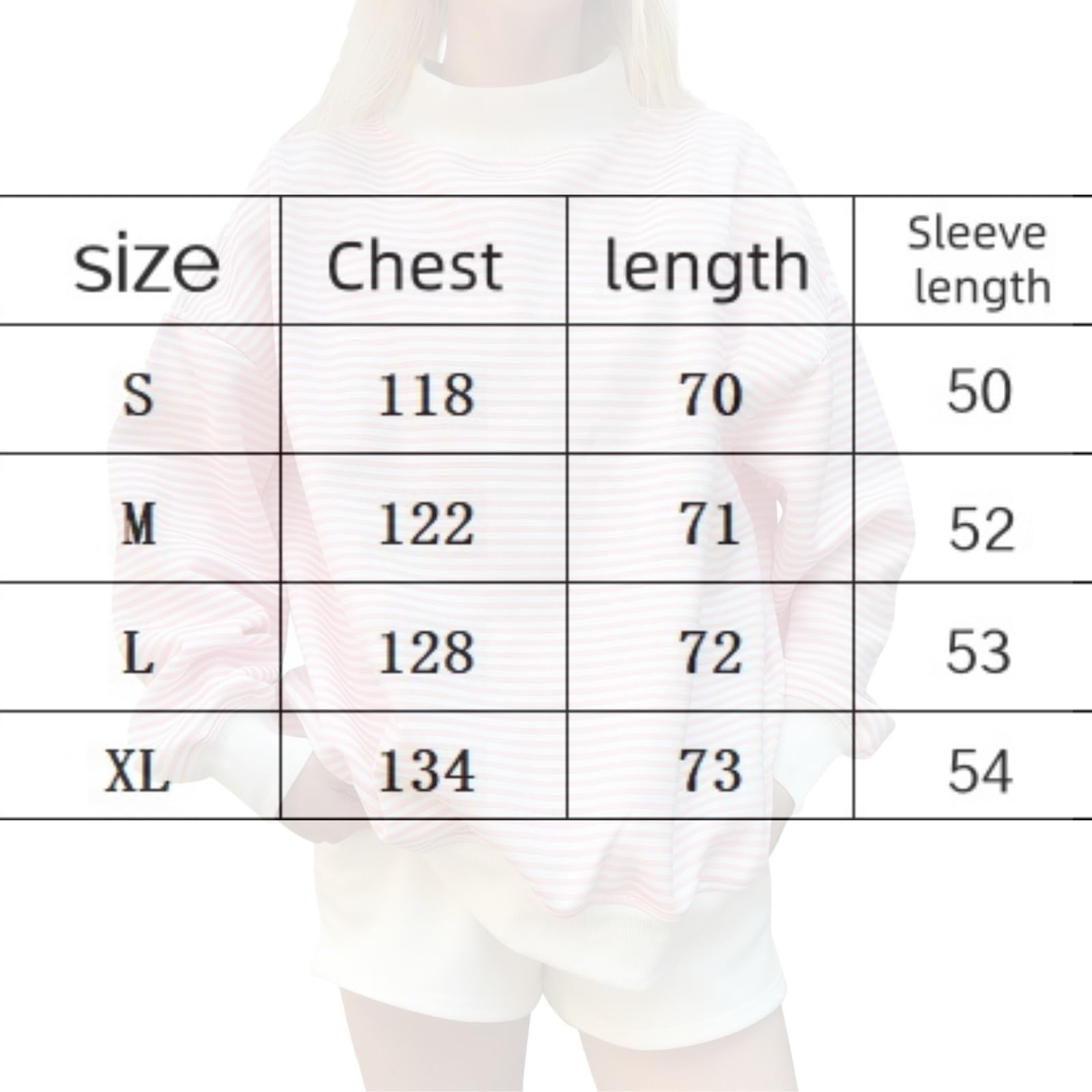 Sudaderas Para Mujer Top A Rayas Otoño Casual Ajuste Holgado Jerséis