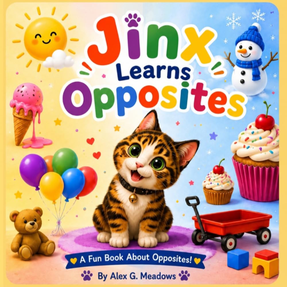 Jinx Learns Opposites: With Jinx the Bobtail Kitten