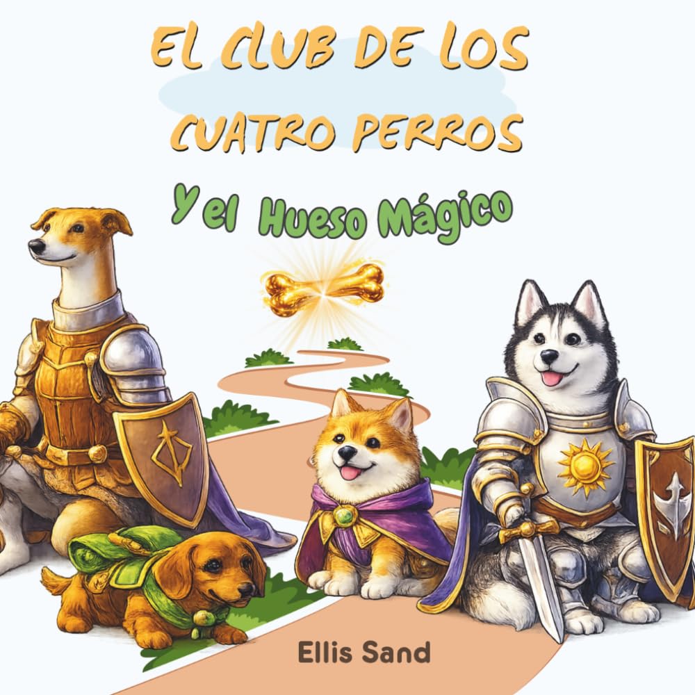 El Club de los Cuatro Perros y el Hueso Mágico: Cuento ilustrado de perros, magia y aventura para niños de 5 a 8 años