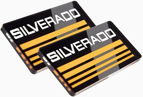 Juego de 2 placas adhesivas con emblema 3D de cabina Silverado con adhesivo 3M para 88 89 90 91 Suburban Tahoe CK Series Blazer Pickup Truck SUV
